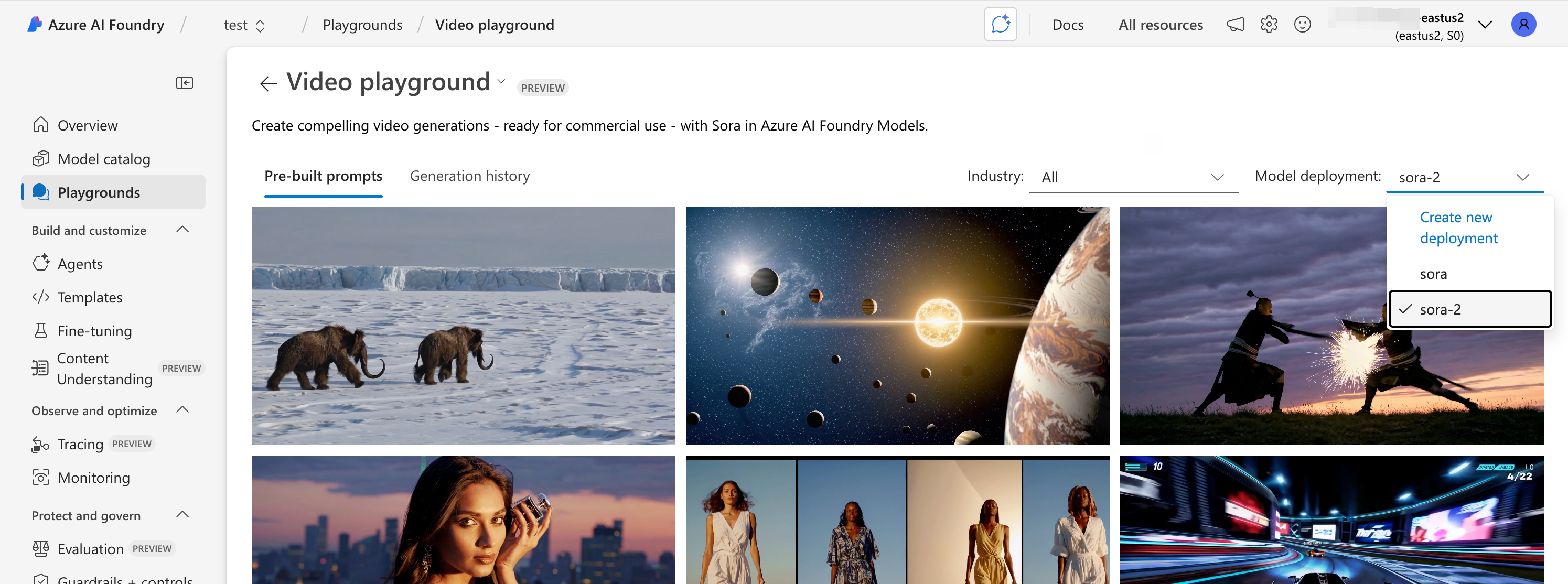 选择 Sora 2 模型