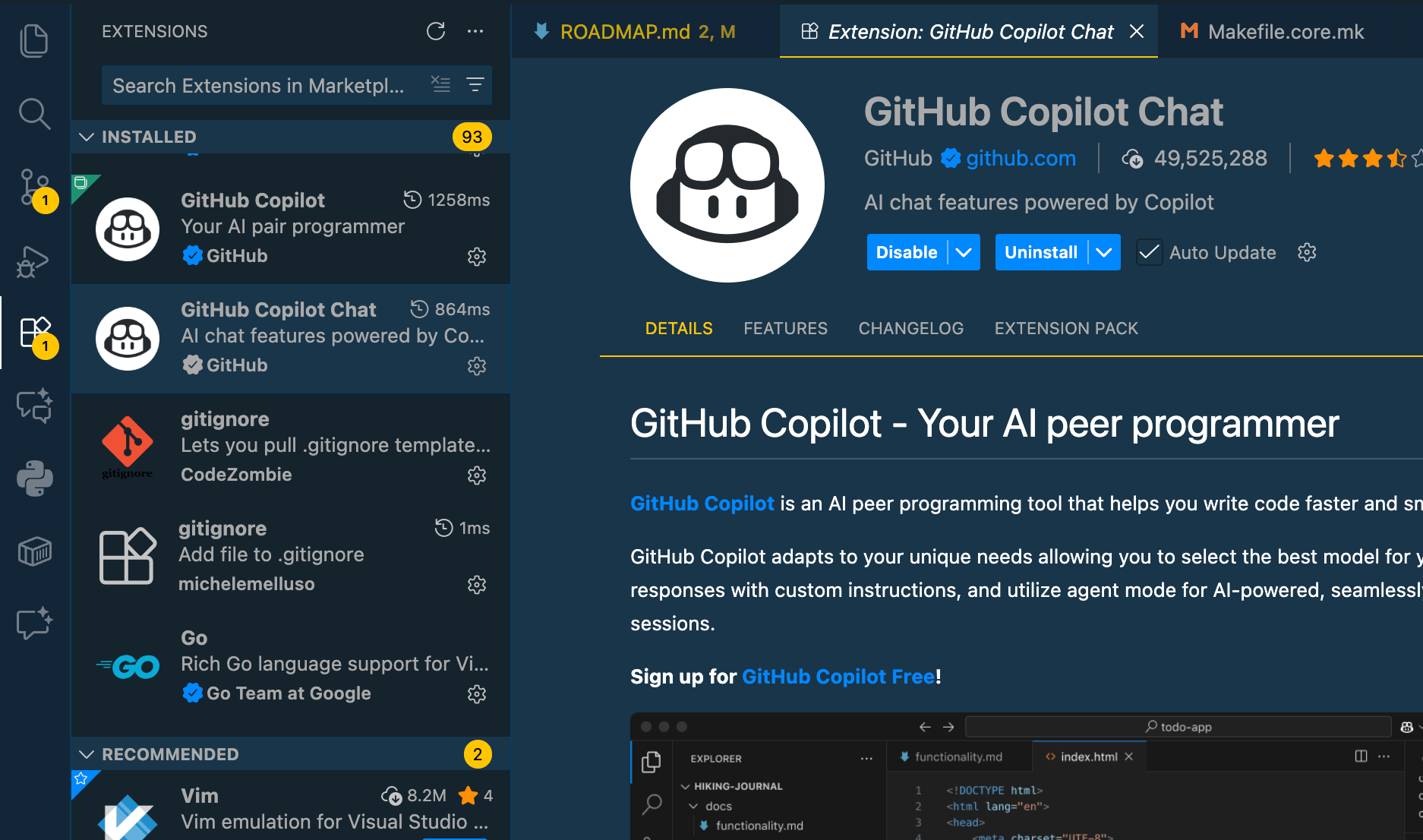 Github Copilot Chat